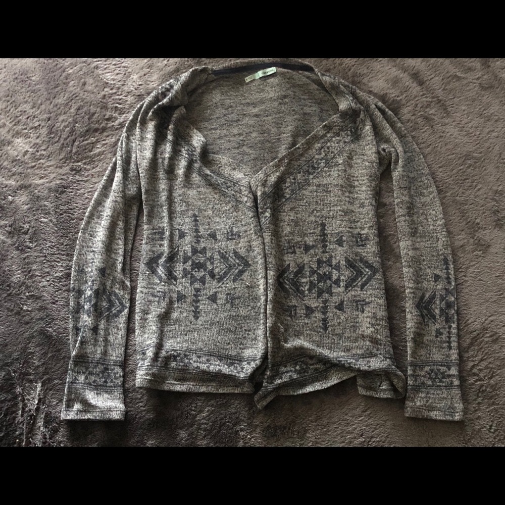 Blue and grey cardigan